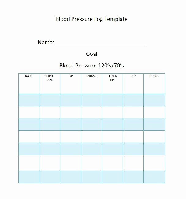 Blood Pressure Charting Template Awesome Blood Pressure Recording Chart