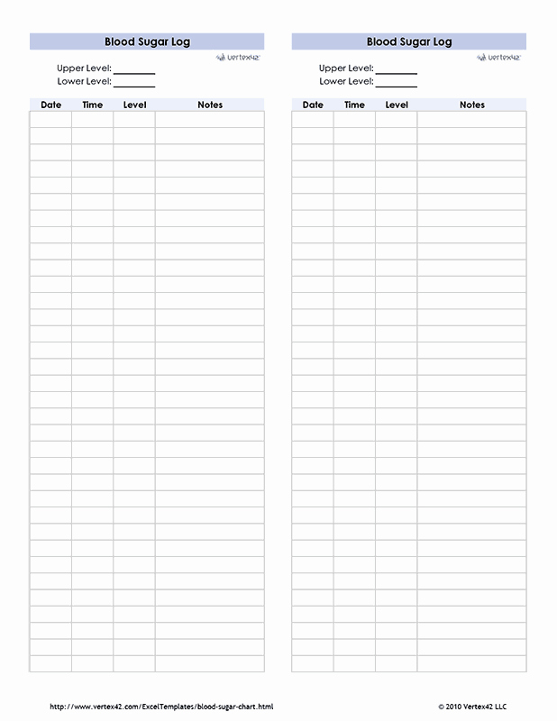 Blood Sugar Log Book Template Luxury Free Blood Sugar Chart for Excel Track Your Blood Sugar