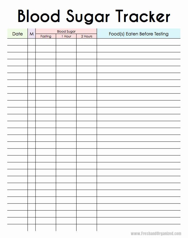 Blood Sugar Log Book Template Unique Fresh and organized Free Medical Printables