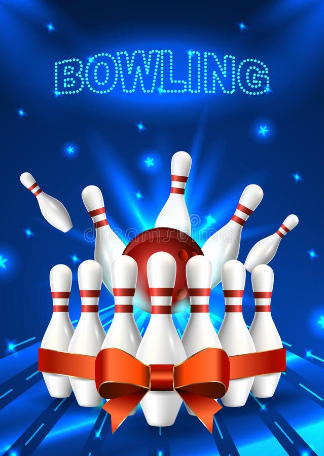 Bowling Flyer Template Free Lovely Bowling Flyer Template A6 format Size Vector Clip Art