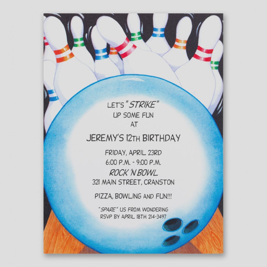 Bowling Party Invitations Templates Unique Bowling Party Invitation Template Free Download Clip Art