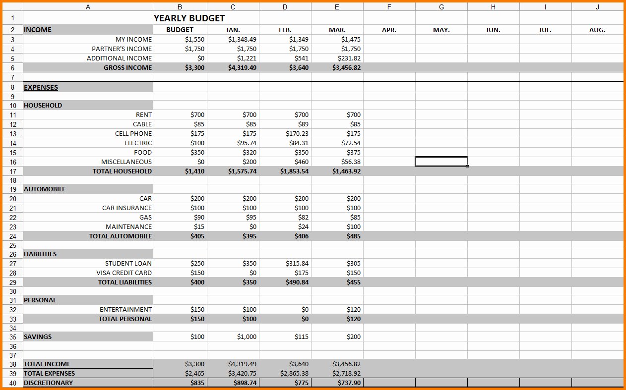 Business Budget Template Excel New 12 Month Business Bud Template Excel Business