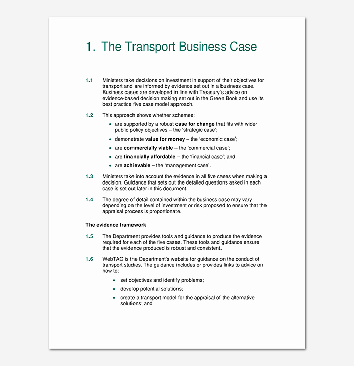 Business Case Template Word Lovely Business Case Template 9 Simple formats for Word