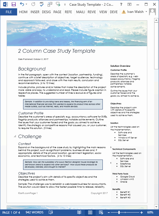 Business Case Template Word Lovely Case Study Templates 21 X Ms Word Samples Writing Tutorials
