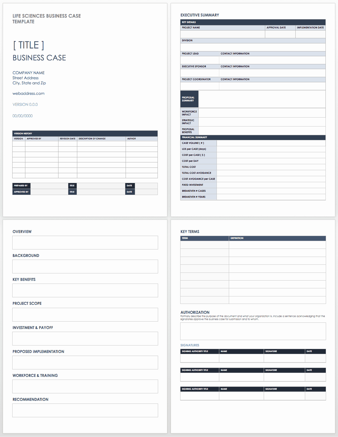 Business Case Template Word New Free Business Case Templates