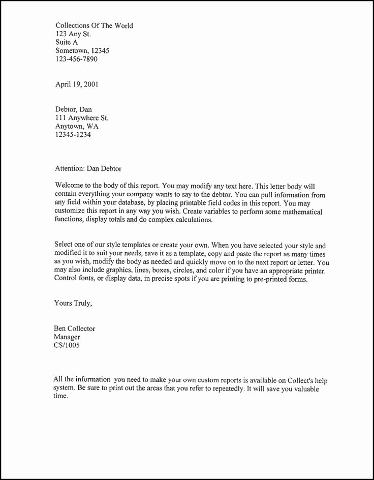 Business Letter format Template Elegant Printable Sample Business Letter Template form