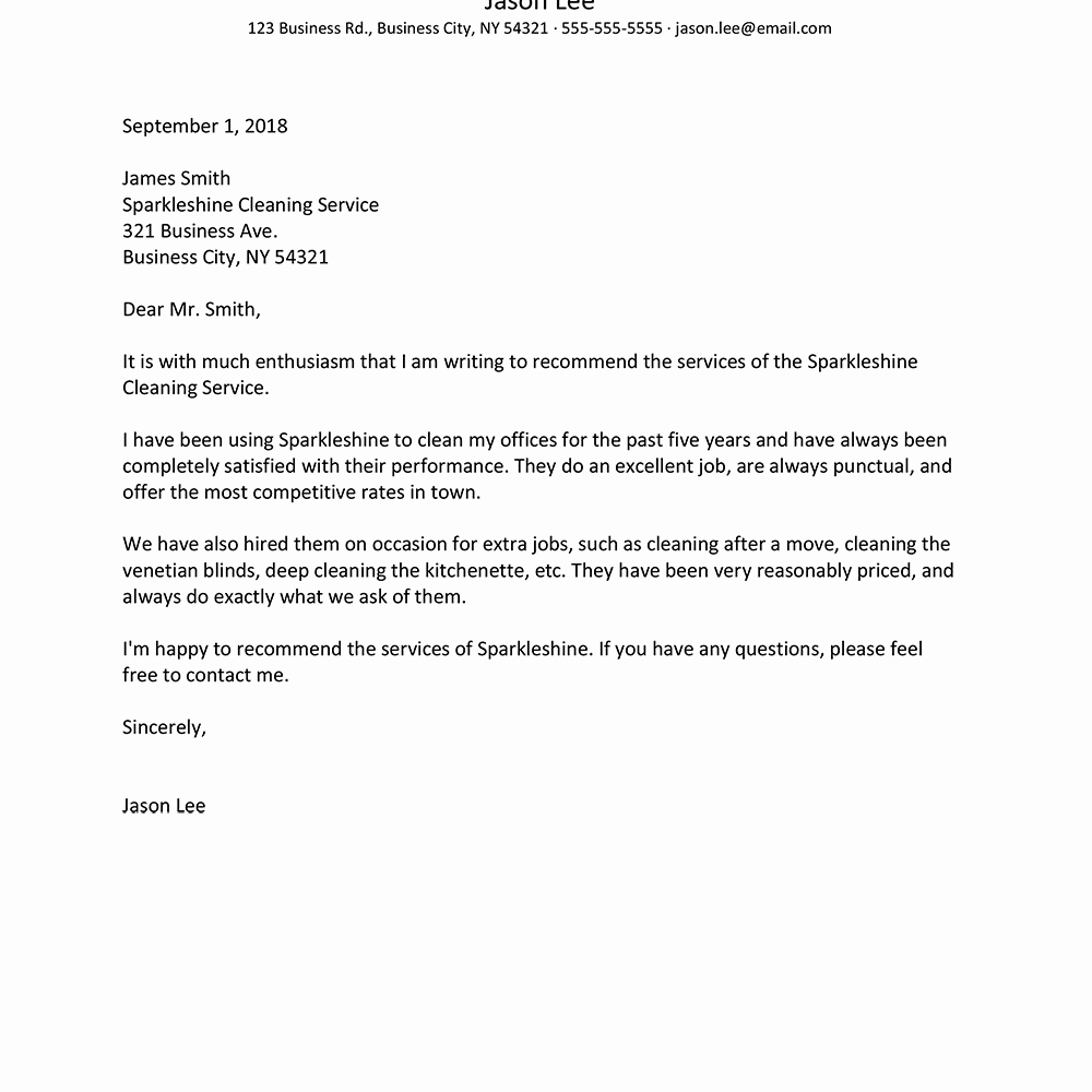 Business Letter Of Recommendation Template Elegant Business Reference Letter Examples