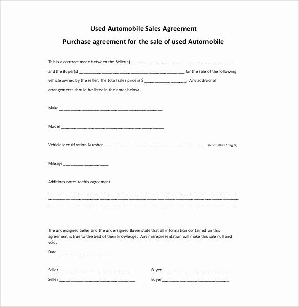 Business Purchase Agreement Word Template Lovely Sales Agreement Template