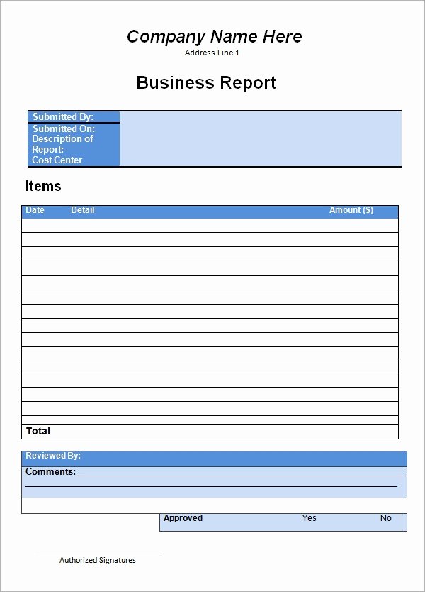 Business Report format Template Awesome Free 29 Sample Business Report Templates In Word
