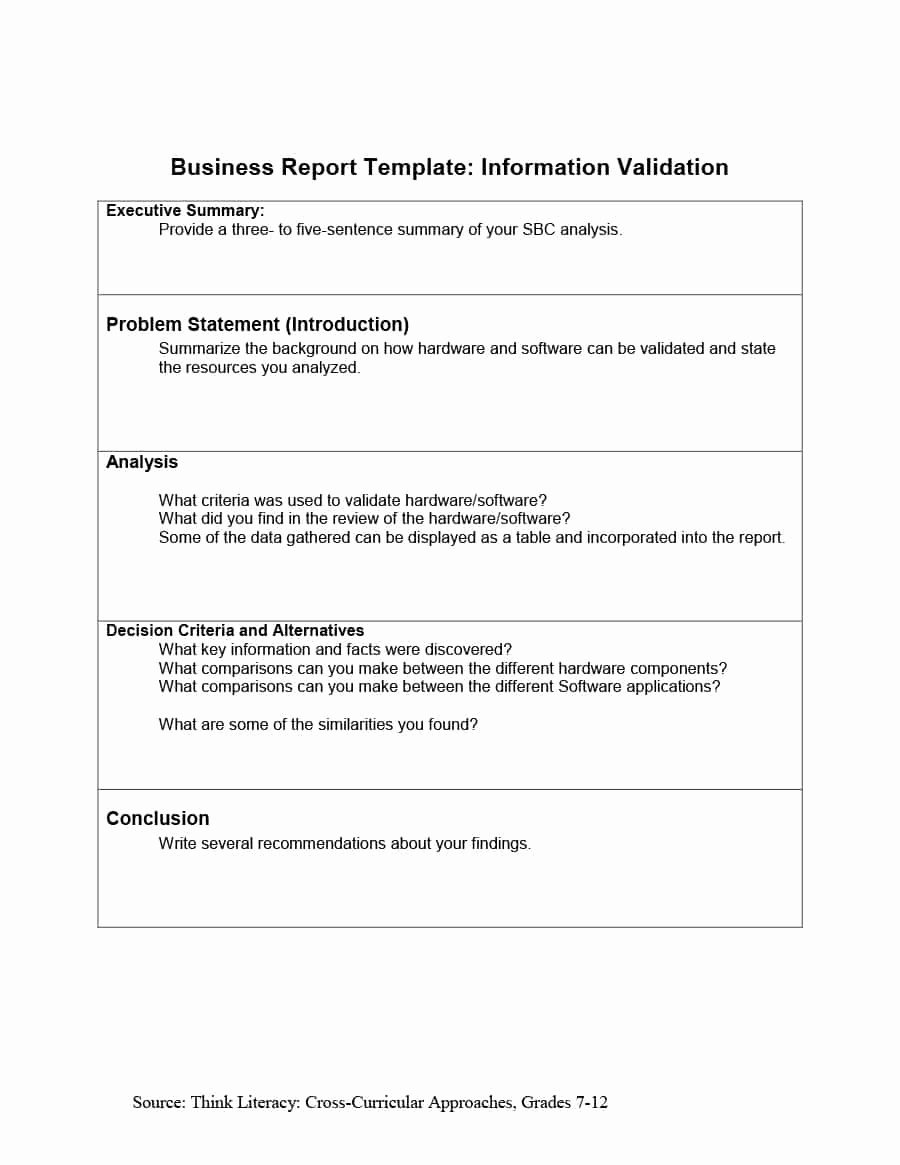 Business Report format Template Luxury 30 Business Report Templates &amp; format Examples Template Lab