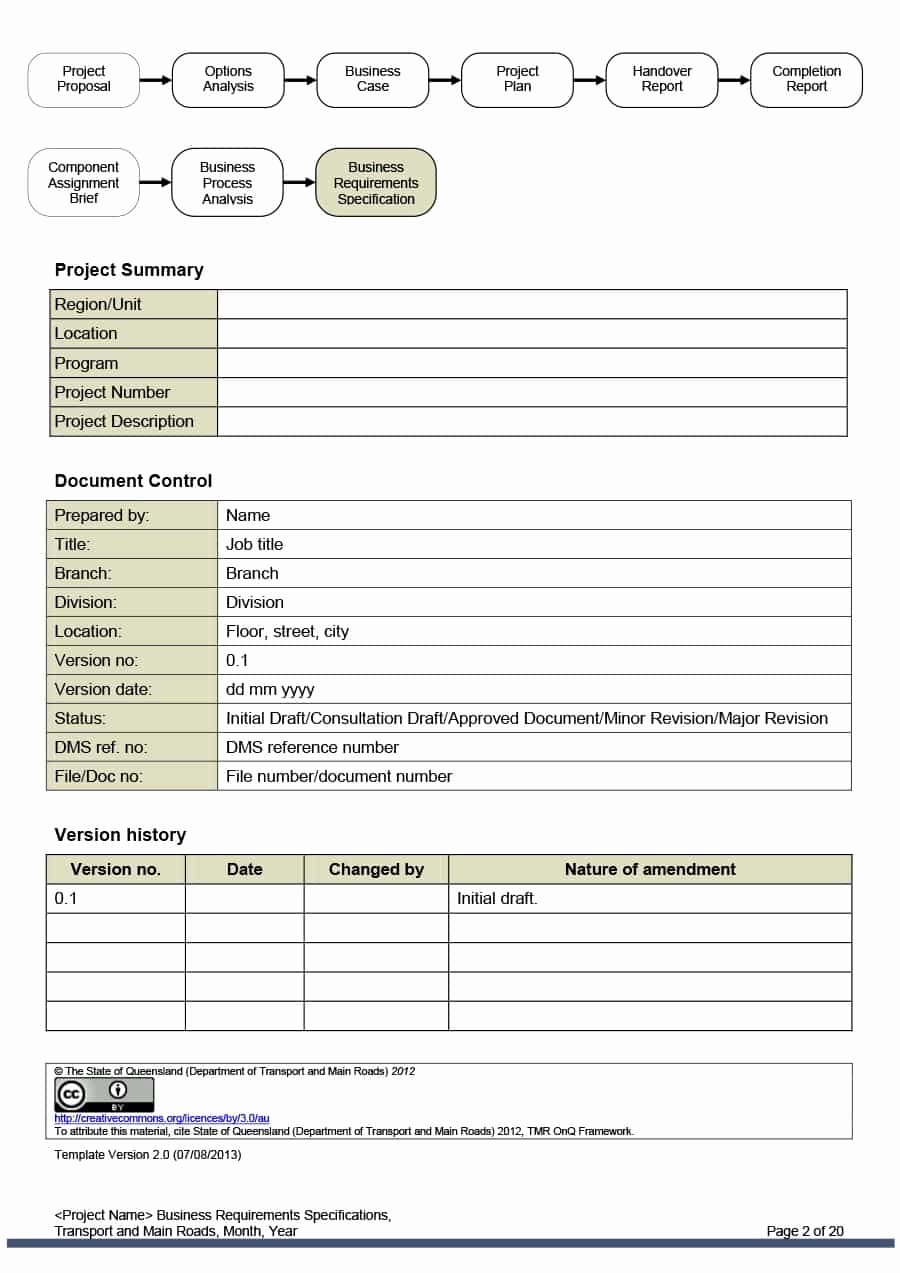Business Requirements Document Template Word Unique 40 Simple Business Requirements Document Templates