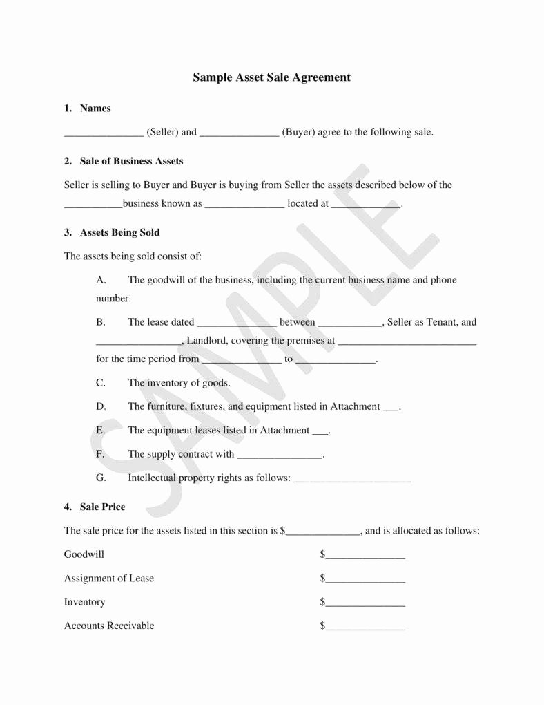 Business Sale Agreement Template Inspirational 7 Restaurant Cafe Bakery Purchase and Sale Agreement
