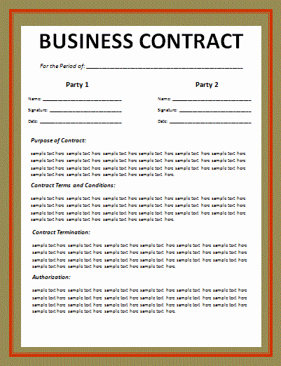 Business Sale Agreement Template Luxury Business Contract Layout