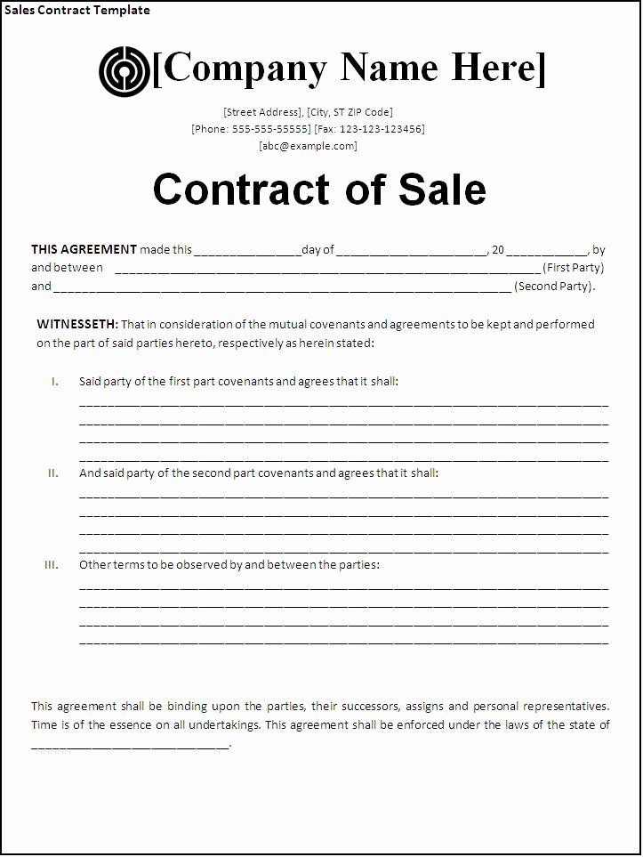 Business Sale Agreement Template Word Elegant Sales Agreement Template Word