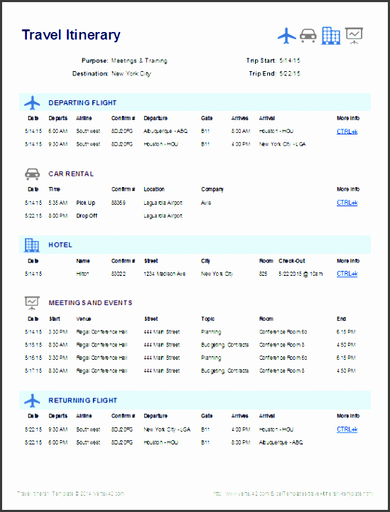Business Trip Itinerary Template Best Of 9 Printable Business Travel Plan Sampletemplatess