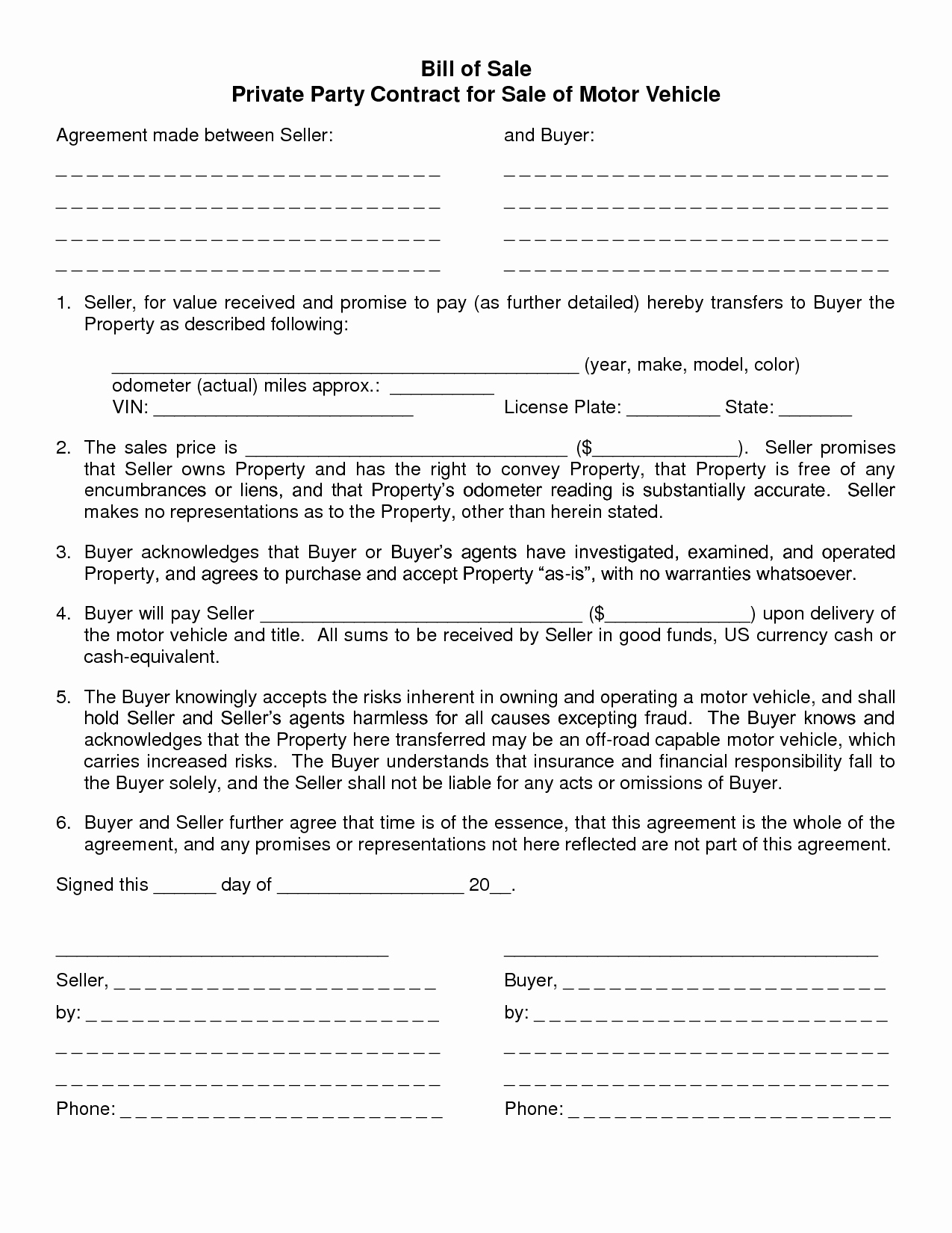 Car Sale Agreement Template Unique Agreement Template Category Page 13 Efoza