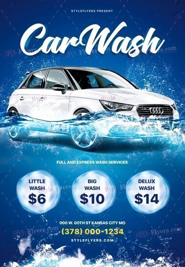 Car Wash Flyer Template Luxury Car Wash Psd Flyer Template Styleflyers