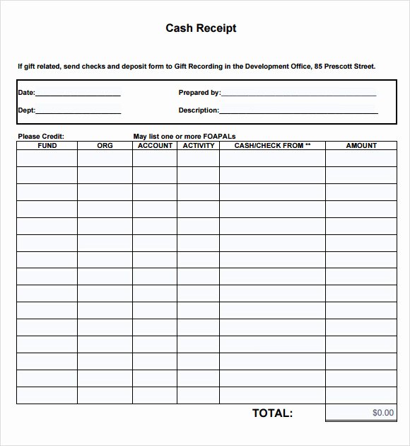 Cash Receipt Template Pdf Luxury Sample Cash Receipt Template 10 Free Documents In Pdf Word