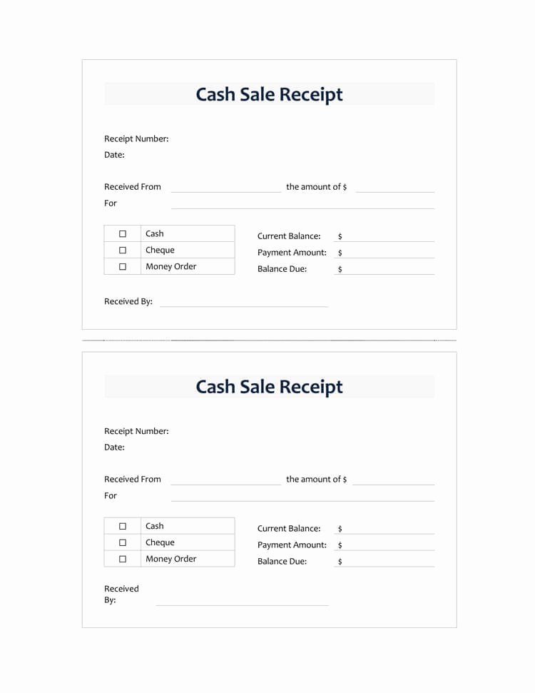 Cash Receipt Template Pdf Unique 21 Free Cash Receipt Templates for Word Excel and Pdf