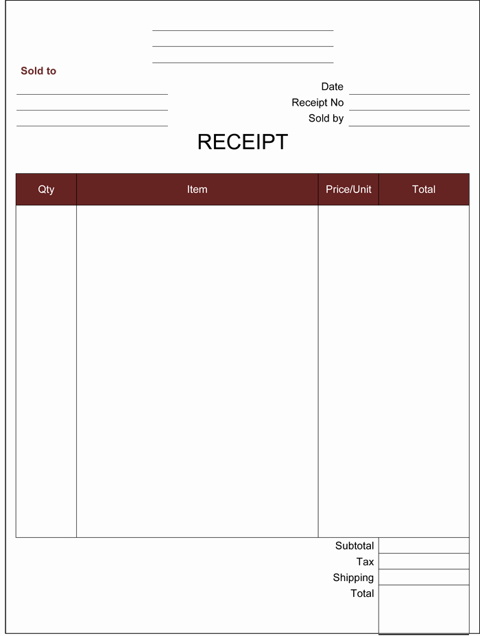 Cash Receipt Template Word Doc Lovely 21 Free Cash Receipt Templates for Word Excel and Pdf