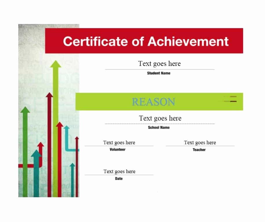 Certificate Of Accomplishment Template Awesome 40 Great Certificate Of Achievement Templates Free