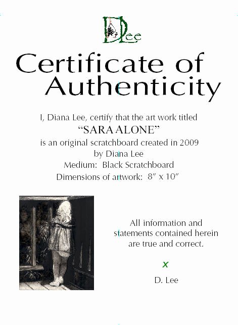 Certificate Of Authenticity Artwork Template Lovely How to Create A Certificate Of Authenticity Wetcanvas