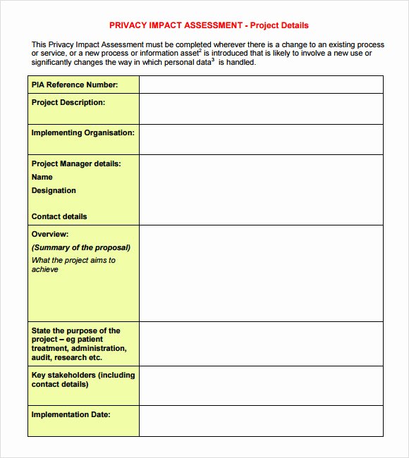 Change Impact Analysis Template Luxury Sample Impact assessment 8 Documents In Pdf Excel