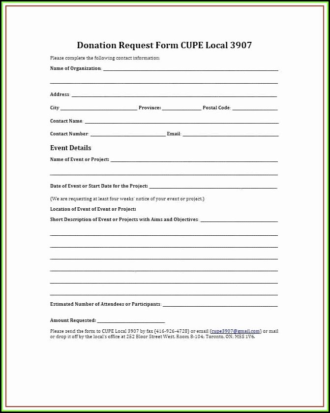 Charitable Donation form Template Inspirational Charitable Donation Request form Template Template 1