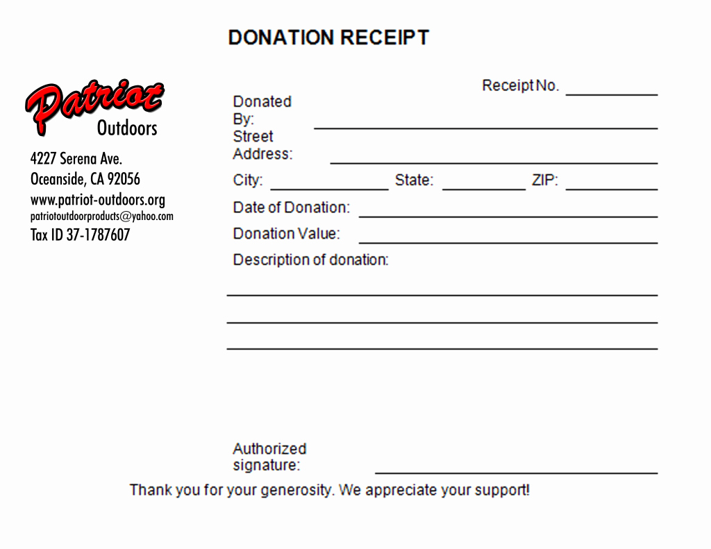 Charitable Donation Receipt Template Unique 5 Charitable Donation Receipt Templates formats