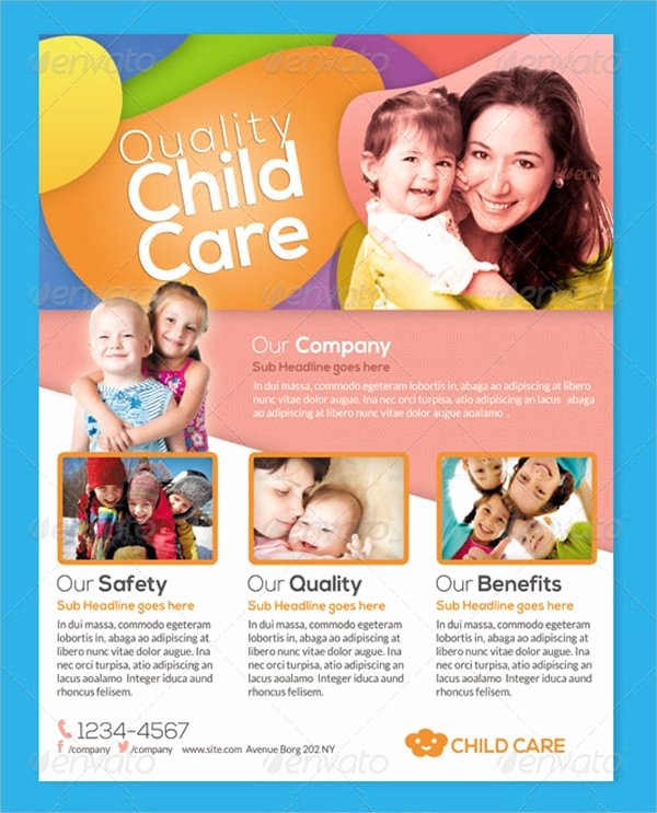 Child Care Flyer Templates Beautiful Frre 17 Day Care Flyers In Word Psd Ai Eps Vector
