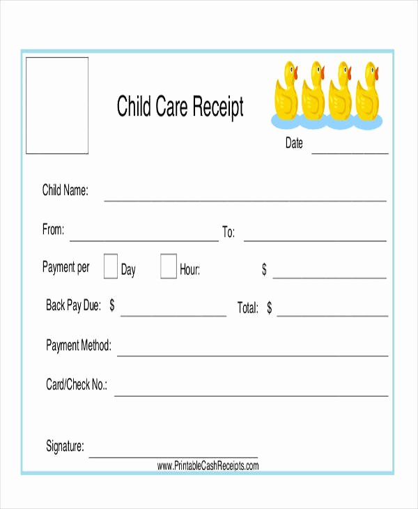 Child Care Invoice Template Elegant 8 Daycare Invoice Templates Free Sample Example