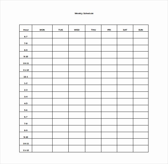 Class Schedule Template Word Lovely 25 Free Microsoft Word Schedule Templates