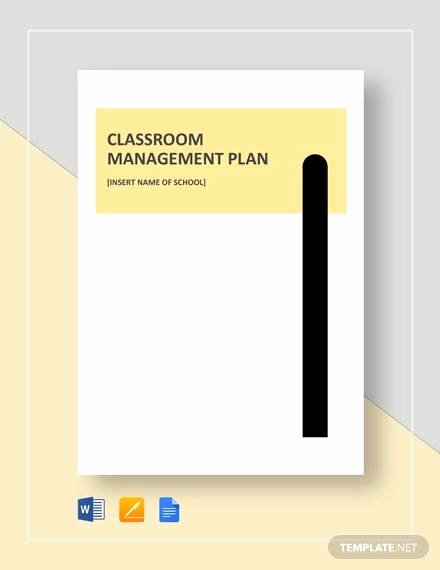 Classroom Management Plan Template Elementary Beautiful Sample Classroom Management Plan Template 12 Free