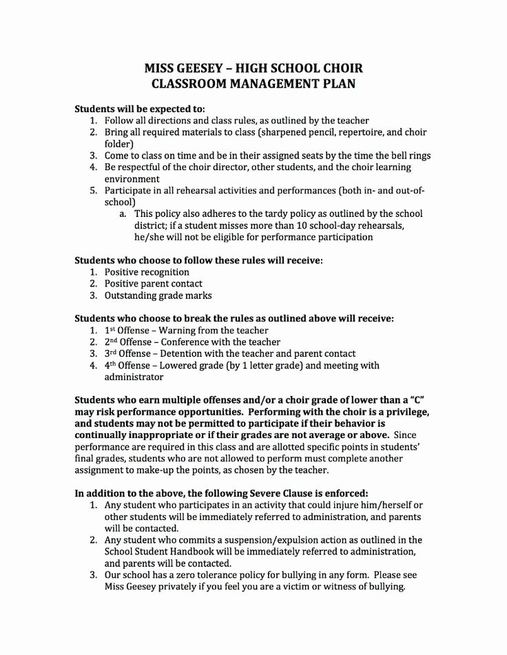 Classroom Management Plan Template Elementary Best Of 34 Best Pbis Classroom Management Images On Pinterest