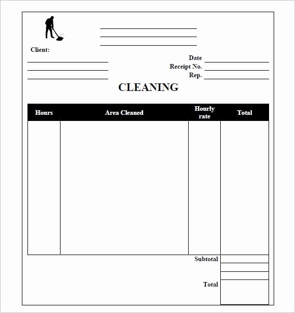 Cleaning Services Invoice Template Best Of Cleaning Service Invoice Template Printable Word Excel