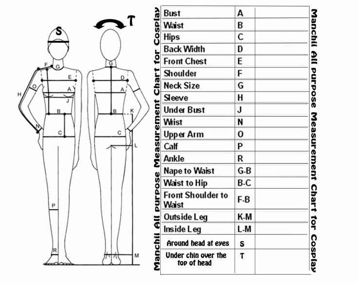 Clothing Size Chart Template Fresh 17 Best Images About Sewing Measure and Croquis On