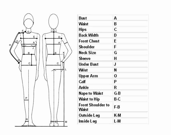 Clothing Size Chart Template Inspirational A Couple Of Good Measurement Charts Moda