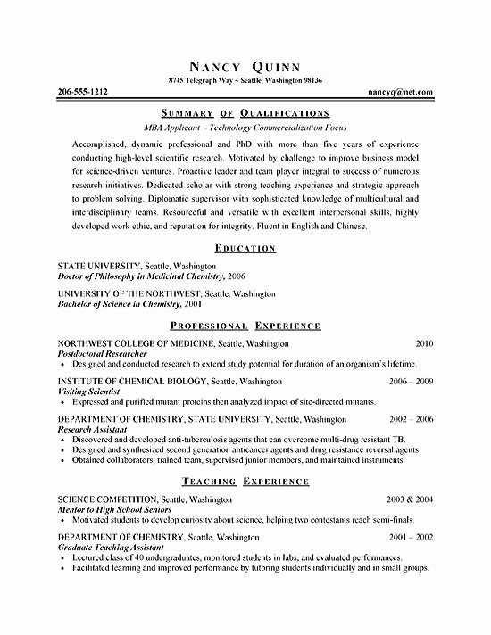 College Graduate Resume Template Awesome Graduate Student Resume Example Sample