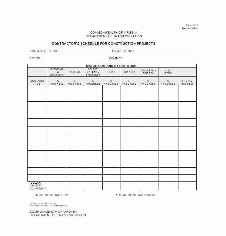 Commercial Construction Schedule Template Unique 21 Construction Schedule Templates In Word &amp; Excel