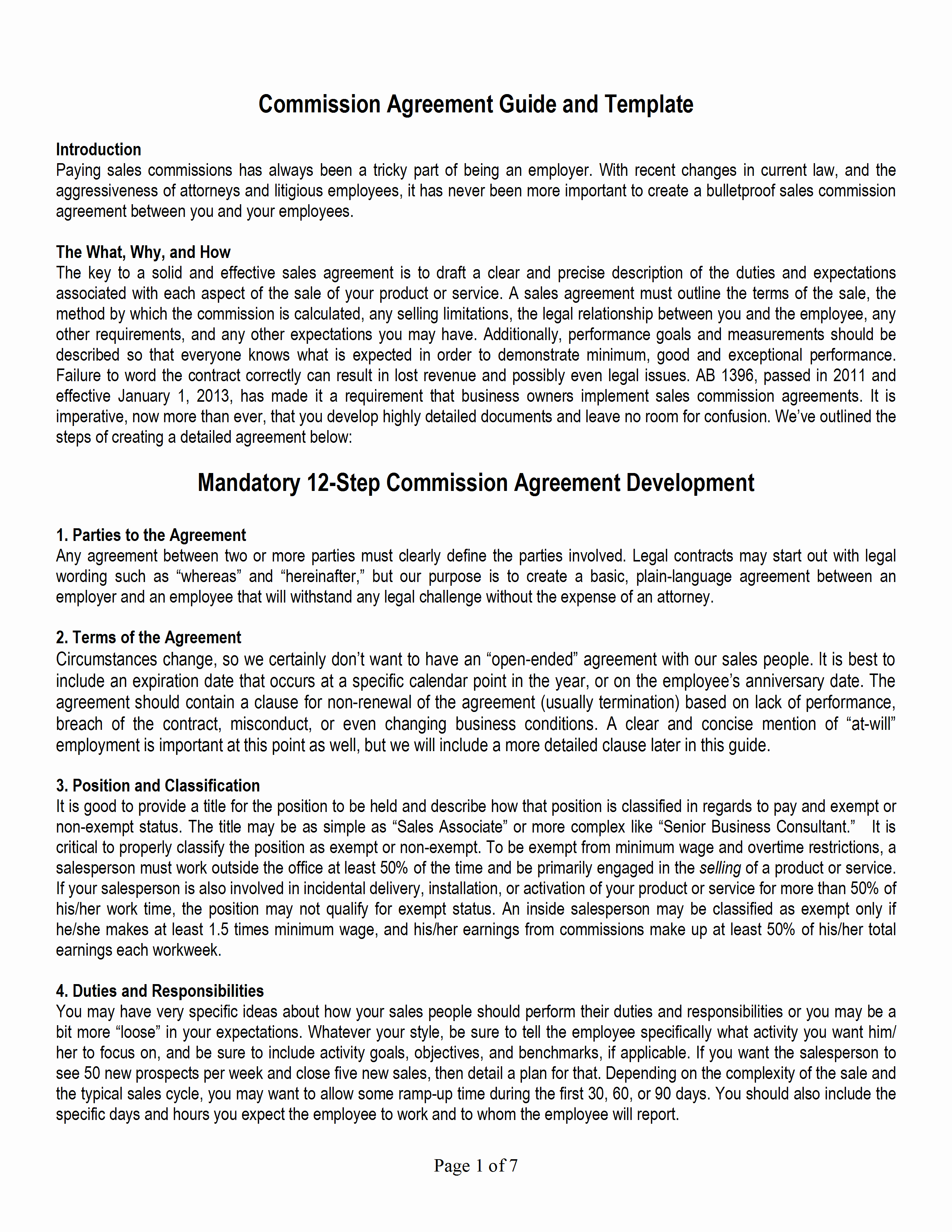 Commission Sales Agreement Template Beautiful Mission Agreement Templates