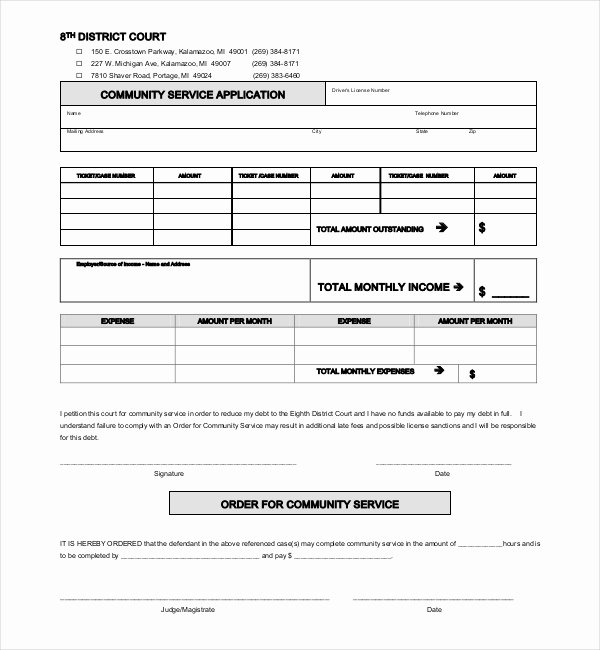 Community Service Hours form Template Inspirational How to Write A Letter for Munity Service Hours