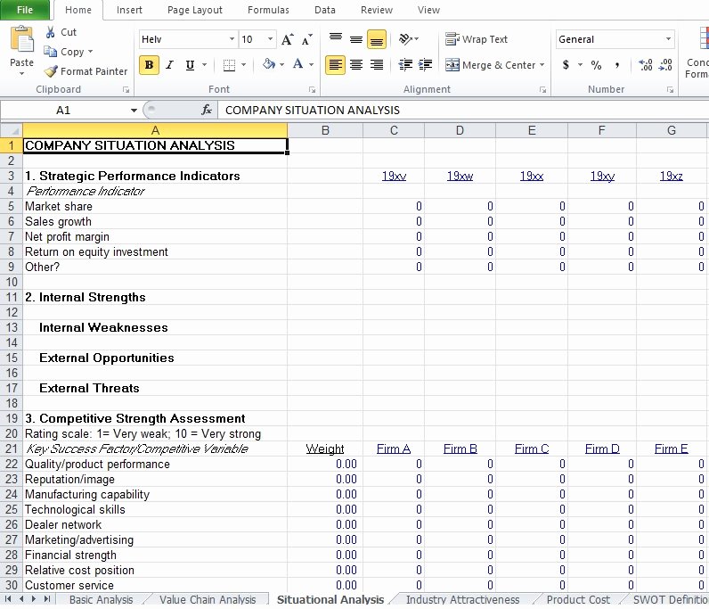 Competitive Analysis Template Excel Lovely Petitive Analysis Example Template Excel Tmp