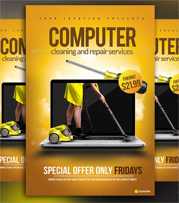 Computer Repair Flyer Templates Awesome Puter Repair Flyers 15 Free Psd Vector Ai Eps