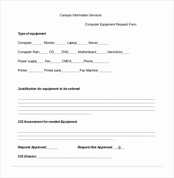 Computer Repair Work order Template Inspirational Sample Puter Service Request form 12 Download Free