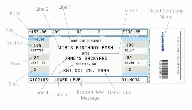 Concert Ticket Template Free Awesome 26 Cool Concert Ticket Template Examples for Your event