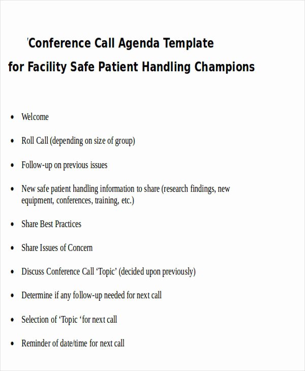 Conference Call Agenda Templates Luxury 33 Agenda Template Designs