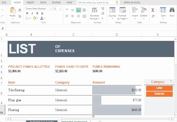 Construction Budget Template Excel Awesome House Construction Bud Maker Template for Excel