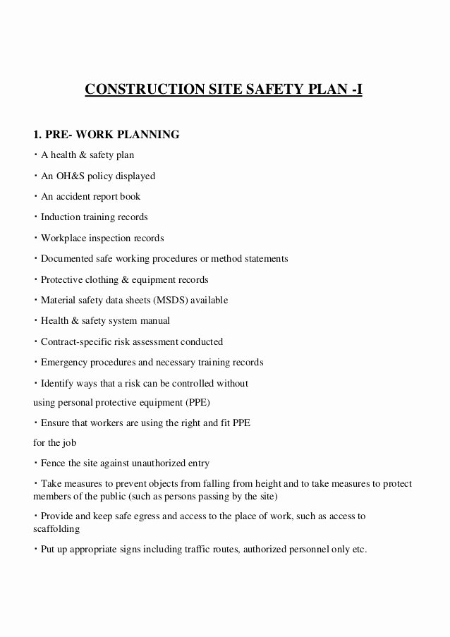 Construction Safety Manual Template Lovely Weekly Safety Report Abhishek Vij