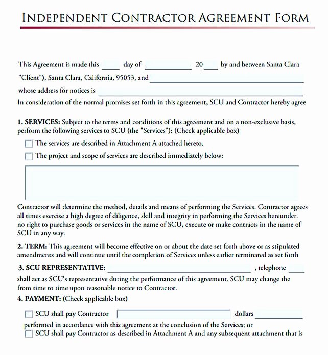 Construction Subcontractor Agreement Template Unique Independent Contractor Agreement form 11 Subcontractor