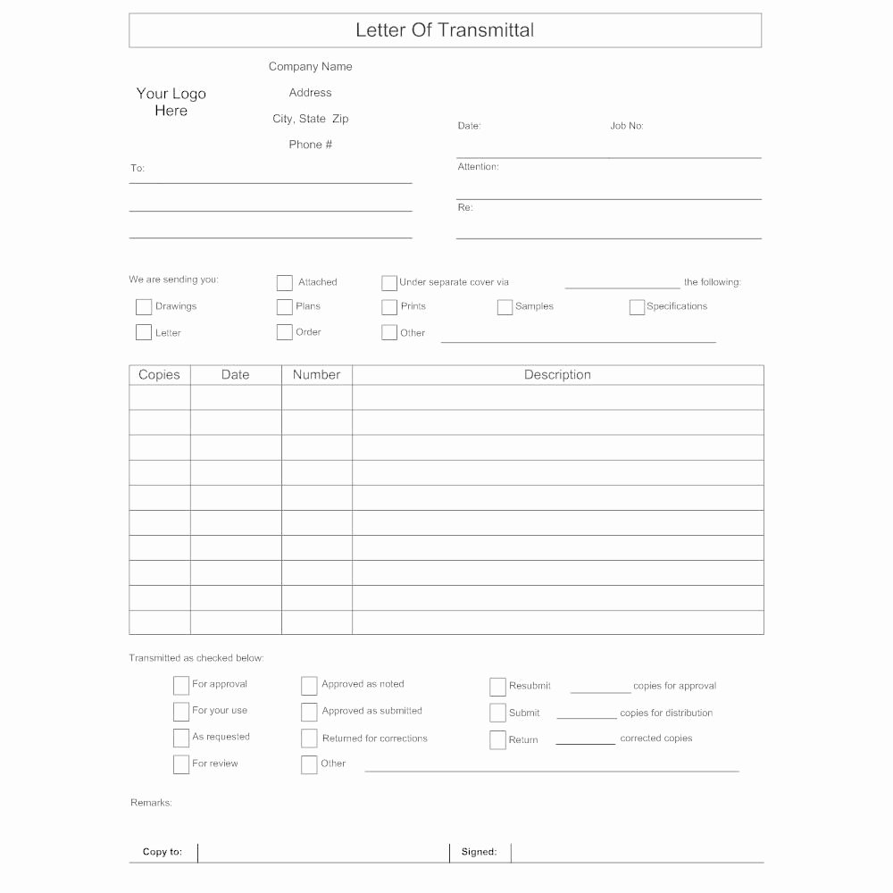 Construction Submittal form Template Beautiful Free Editable Letter Transmittal Template 3598